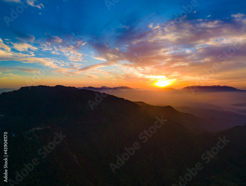 Early summer scenery of Dabie Mountain Bodao Peak Scenic Area in Luotian, Huanggang, Hubei, China