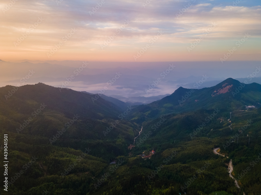Early summer scenery of Dabie Mountain Bodao Peak Scenic Area in Luotian, Huanggang, Hubei, China Early summer scenery of Dabie Mountain Bodao Peak Scenic Area in Luotian, Huanggang, Hubei, China