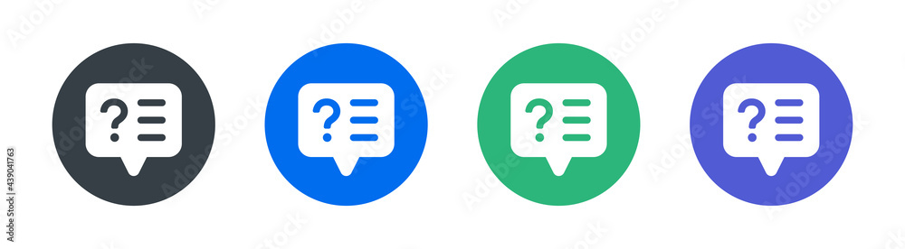 Asking information for survey icon vector isolated on white background. Asking information for survey icon vector isolated on white background.