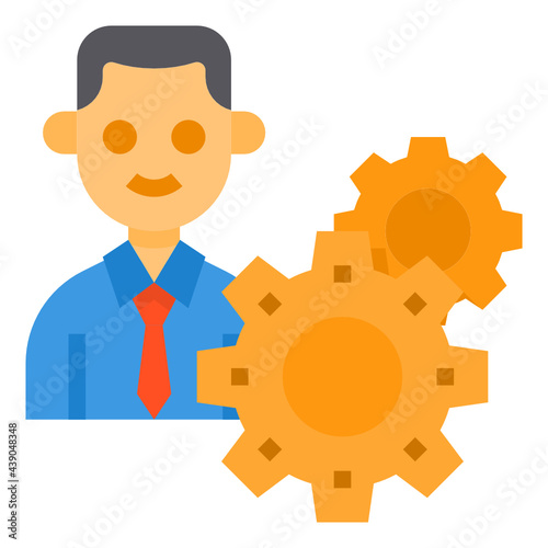 Businessman flat icon