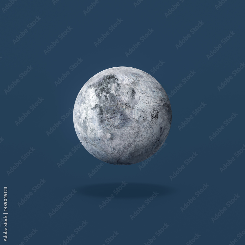 Eris Planet on Blue Background Eris Planet on Blue Background