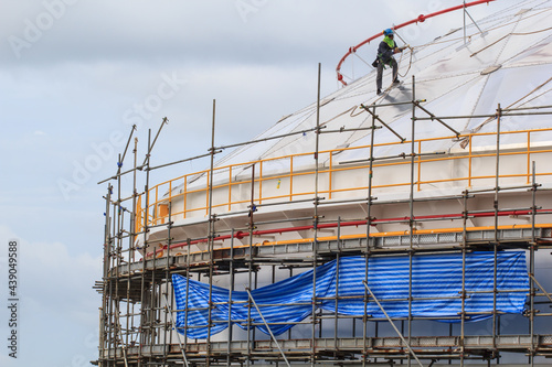 Scaffolding workers