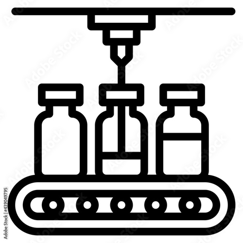 manufacture outline style icon