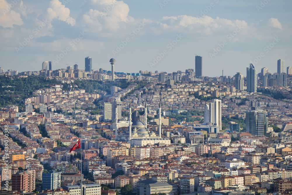 Aerial view of Ankara, the capital of modern Turkey 