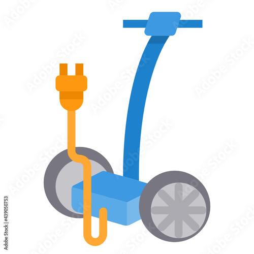 Electric Vehicle Scooter flat icon