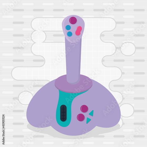 purple gaming joystick