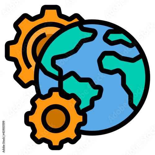 Forum line icon