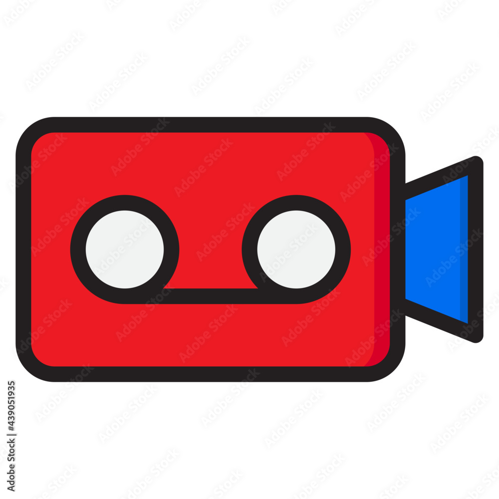movie color line style icon movie color line style icon