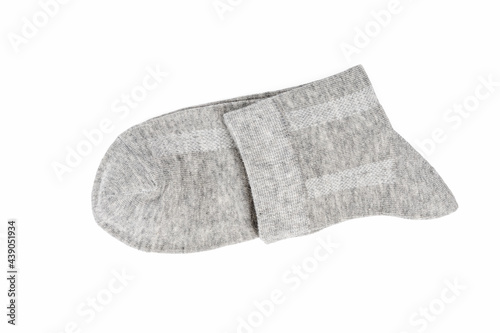 grey socks isolated