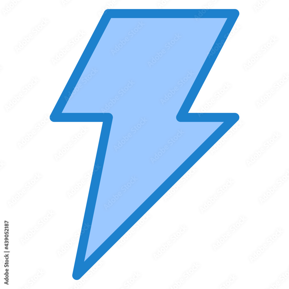 flash blue style icon