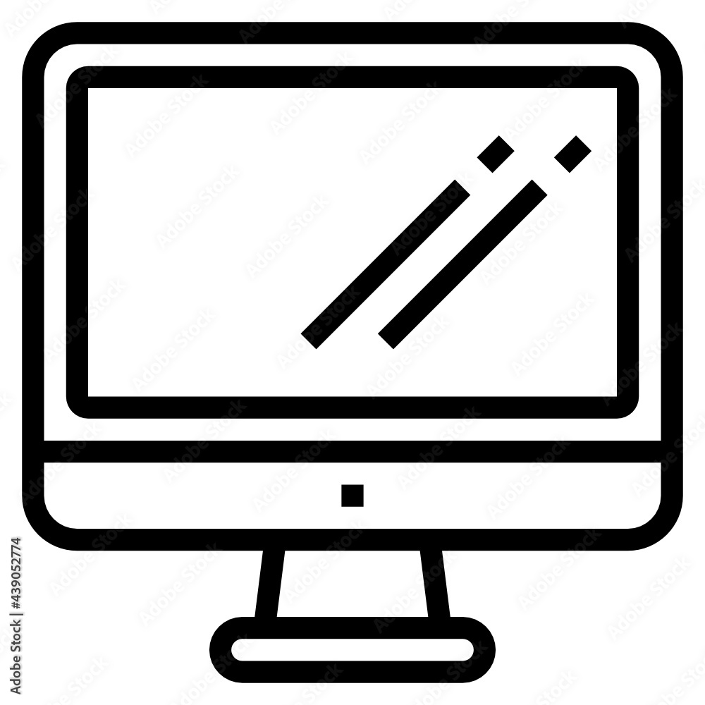 Screen line icon Screen line icon