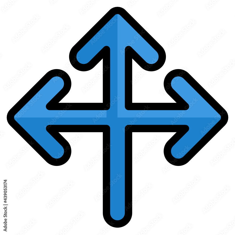 Junction line icon Junction line icon