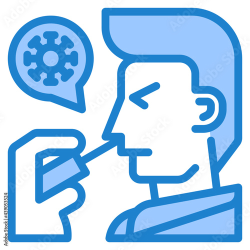 swab test blue style icon