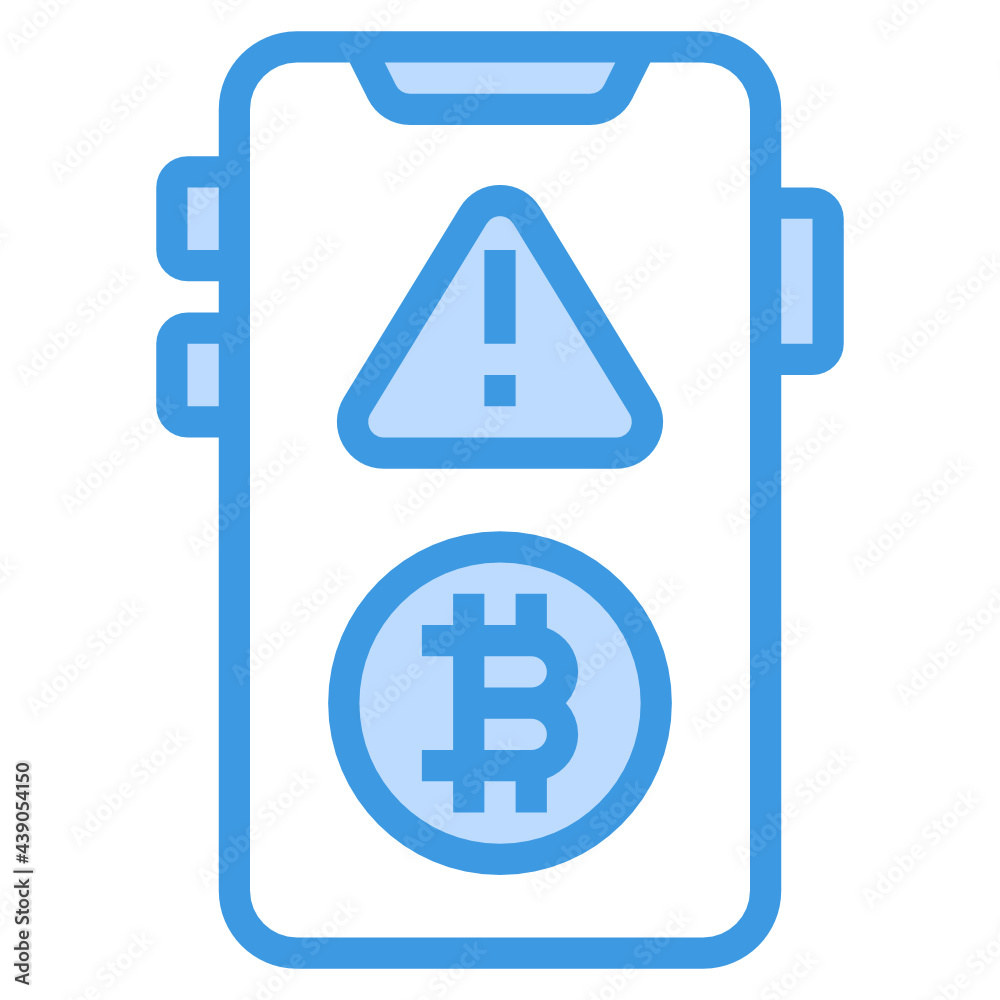 Alert blue line icon Alert blue line icon