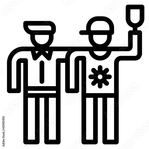spreading outline style icon
