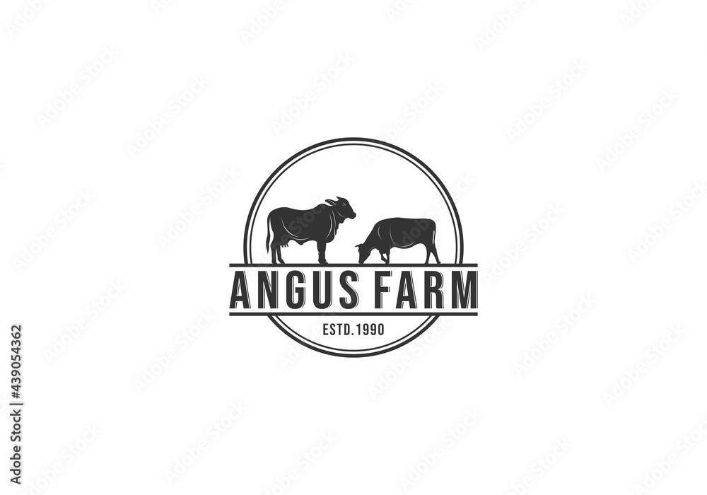 livestock logo in white background livestock logo in white background