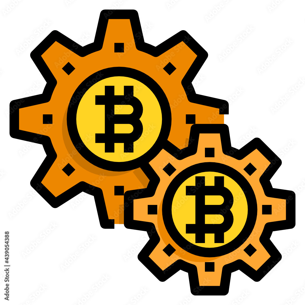 Bitcoin line icon Bitcoin line icon