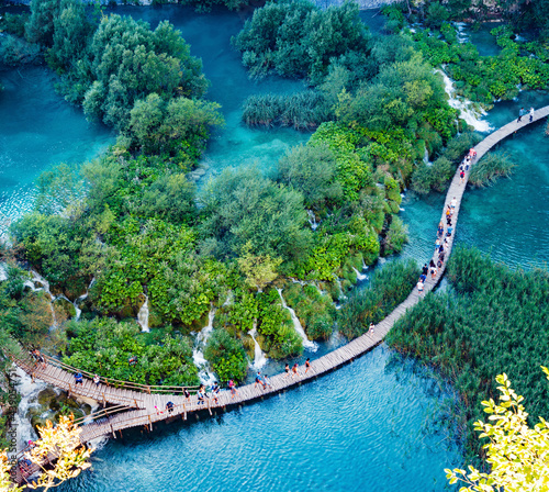 View of Plitvice Lakes National Park
