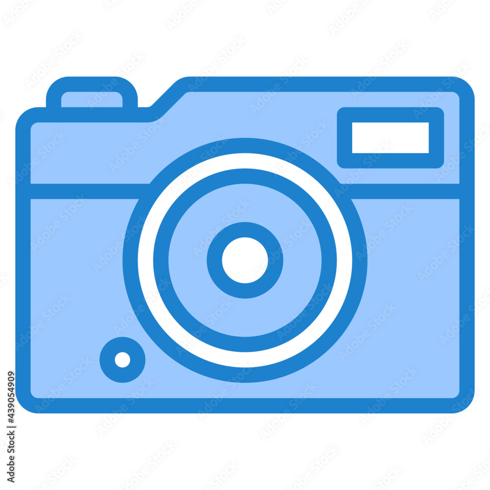 camera blue style icon camera blue style icon