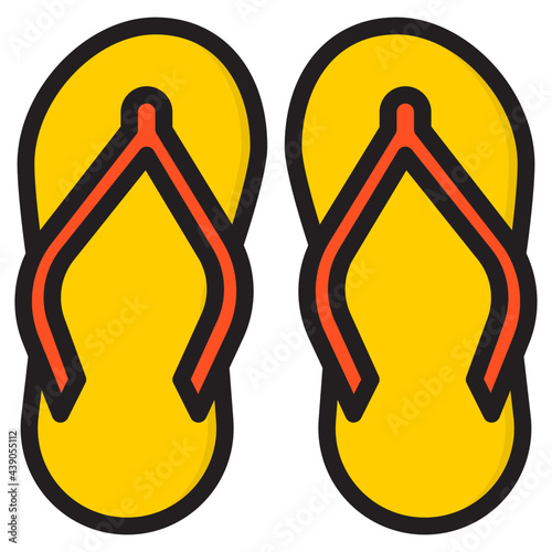flipflops color line style icon