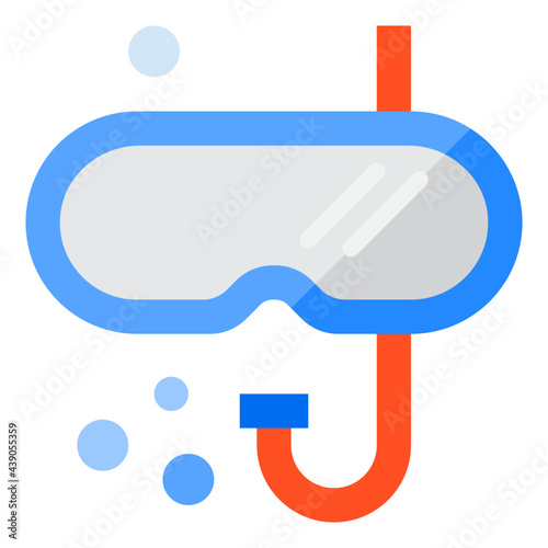 snorkel flat style icon