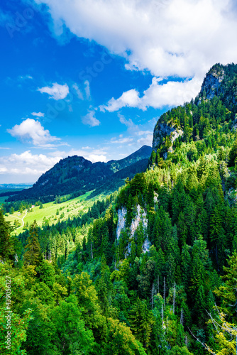 landscape with mountains and sky