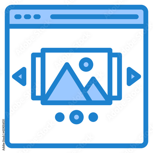 preview blue style icon