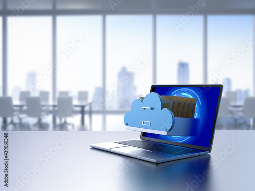 Bilde på lerret Cloud storage technology