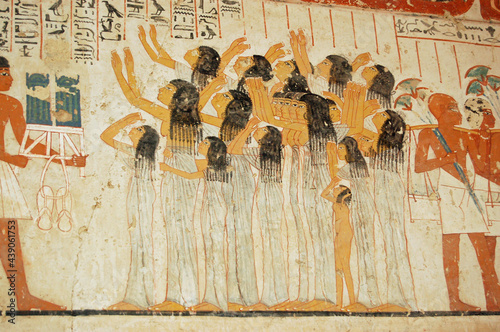 Mourning Women, Ancient Egyptian tomb, Luxor