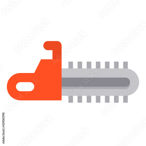 Chainsaw flat icon