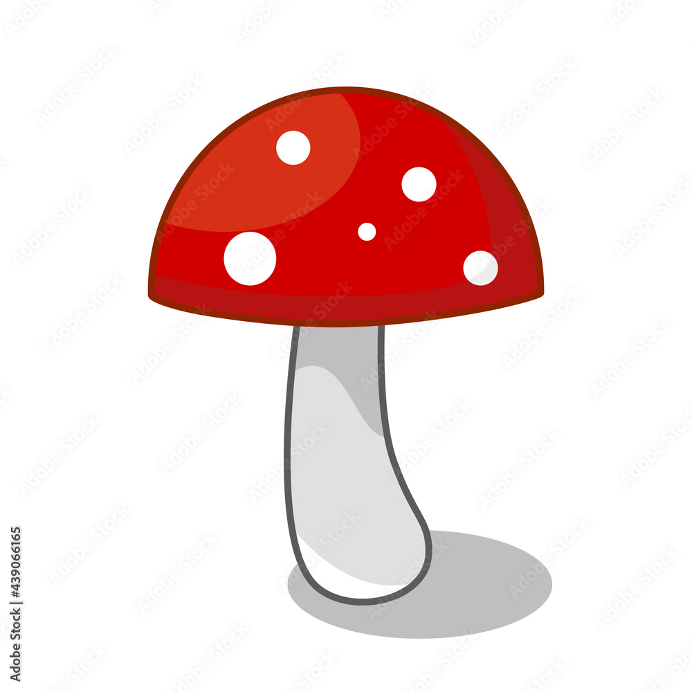 Red mushroom icon. logo icon,,food icon. for mascot and symbol Red mushroom icon. logo icon,,food icon. for mascot and symbol