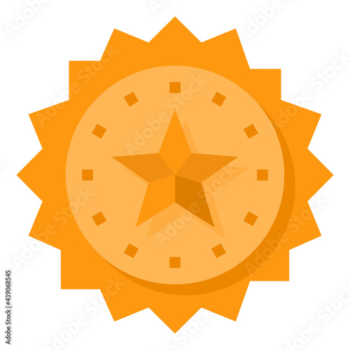 Medal flat icon