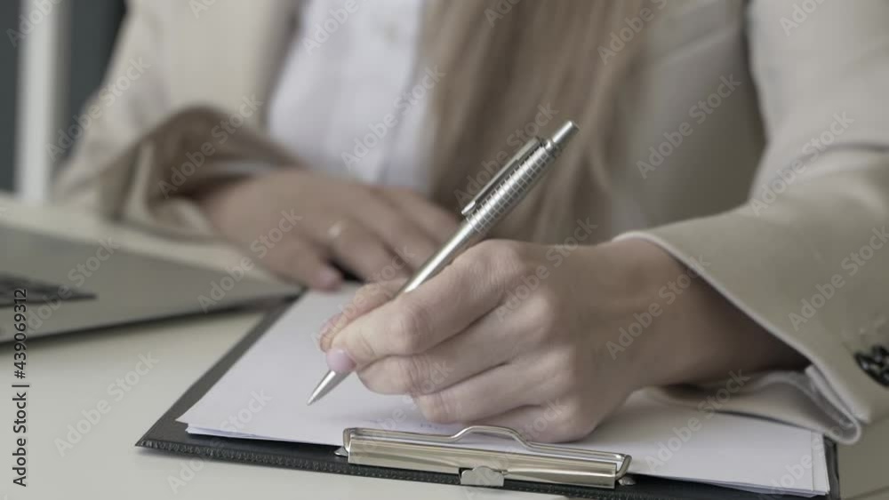close up portrait white business woman work online. close up portrait white business woman work online.
