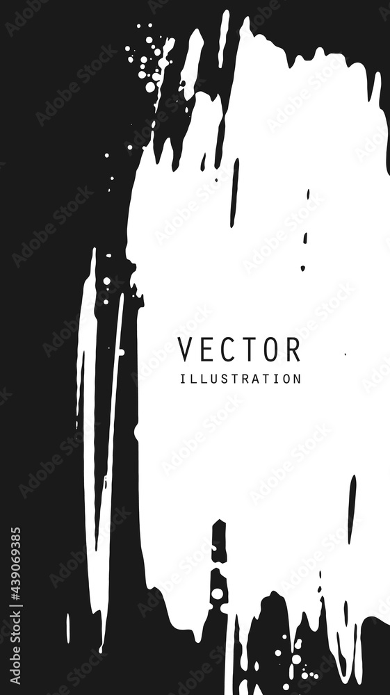 Abstract ink brush banners with grunge effect Abstract ink brush banners with grunge effect