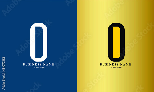 OD, DO, Abstract initial monogram letter alphabet logo design