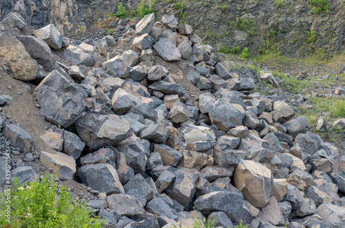 Basalt rocks mine.
