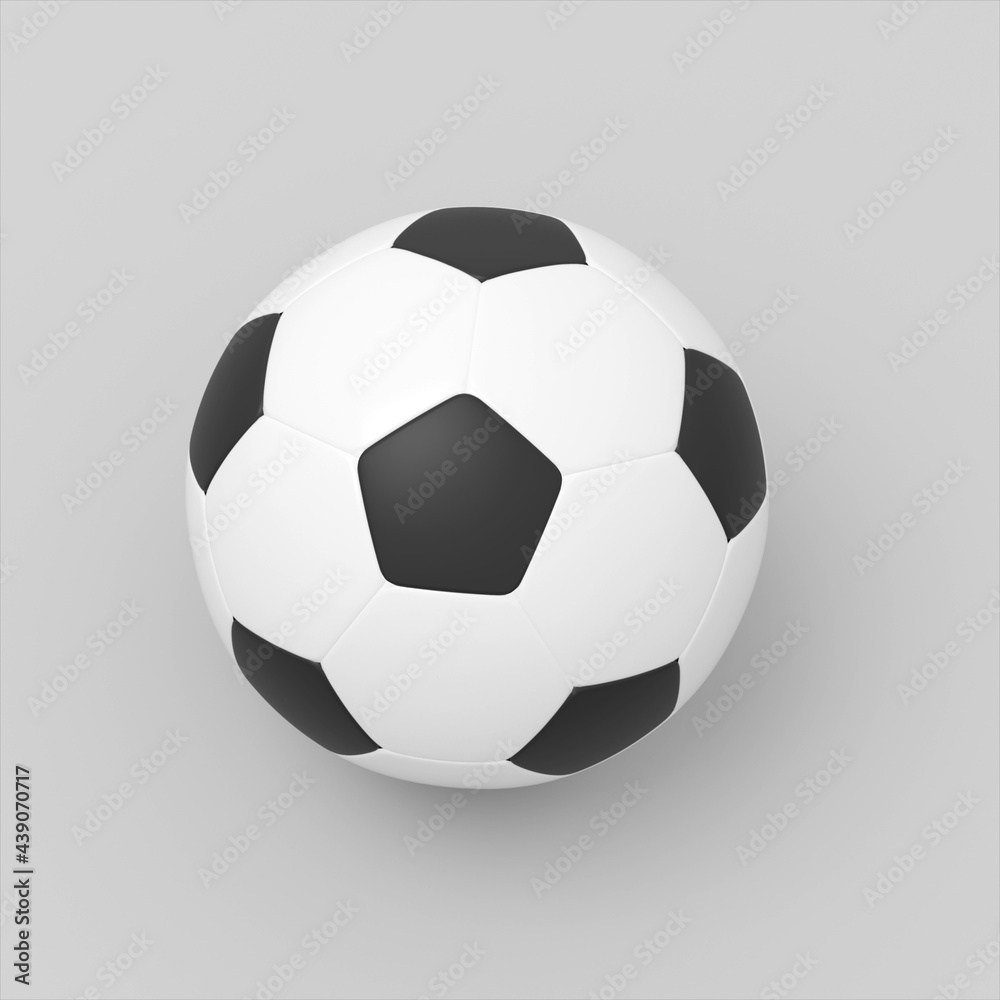 3D Illustration of a classic soccer ball isolated in white background. 3D Illustration of a classic soccer ball isolated in white background.