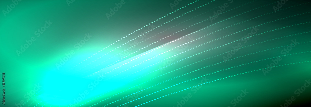 Neon shiny color background with light glowing wave line particles. Wallpaper background, design templates for business or technology presentations, internet posters or web brochure covers Neon shiny color background with light glowing wave line particles. Wallpaper background, design templates for business or technology presentations, internet posters or web brochure covers