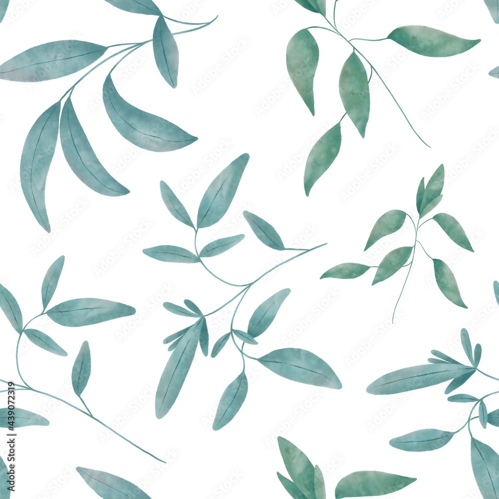 Seamless pattern with hand drawn floral elements Seamless pattern with hand drawn floral elements