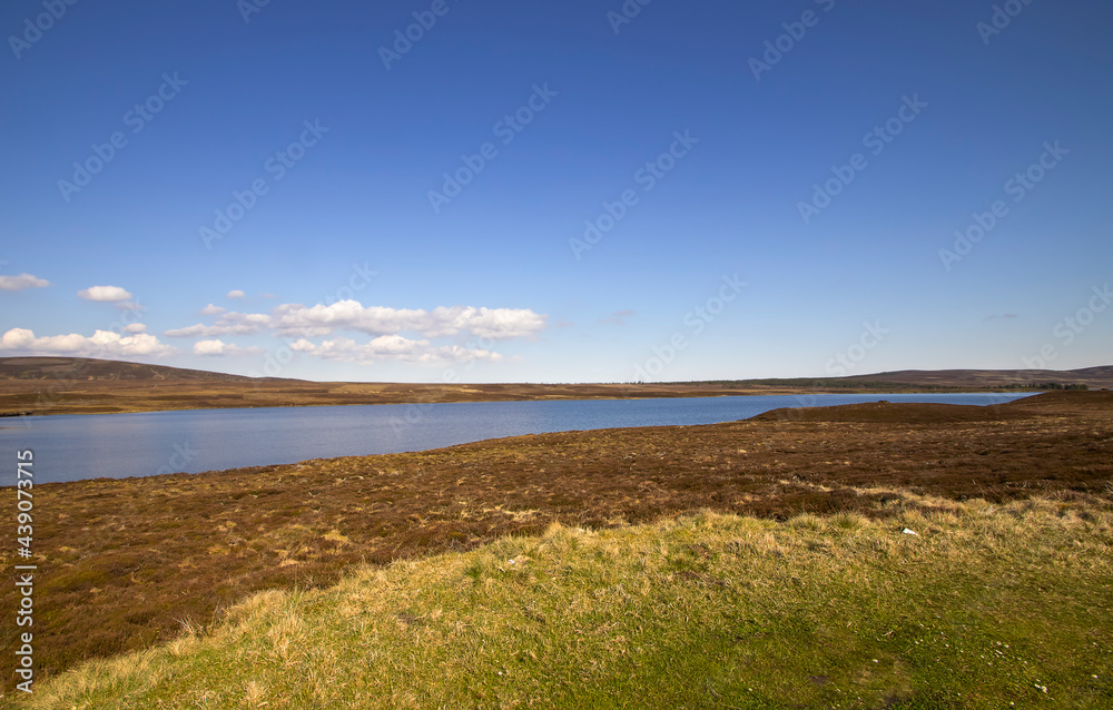 The stunning landscape of the Cairngorms National Park in the Scottish Highlands, UK