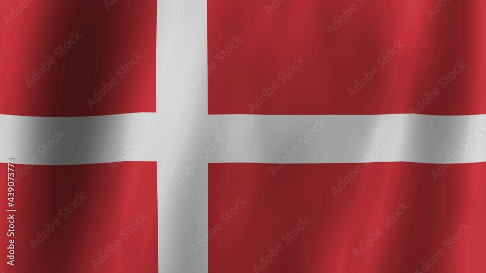 Realistic Denmark flag waving in the wind. 4K Animation. Realistic Denmark flag waving in the wind. 4K Animation.