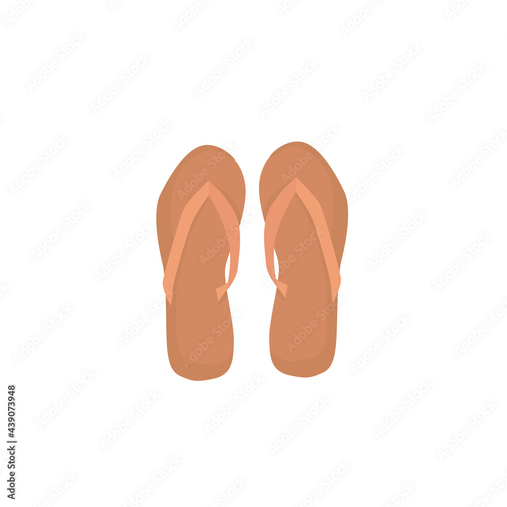 Women's summer shoes collection. Top view. Female flip flops, shoes, sneakers. Hand draw vector illustration Women's summer shoes collection. Top view. Female flip flops, shoes, sneakers. Hand draw vector illustration