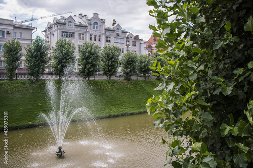 fountains in the park