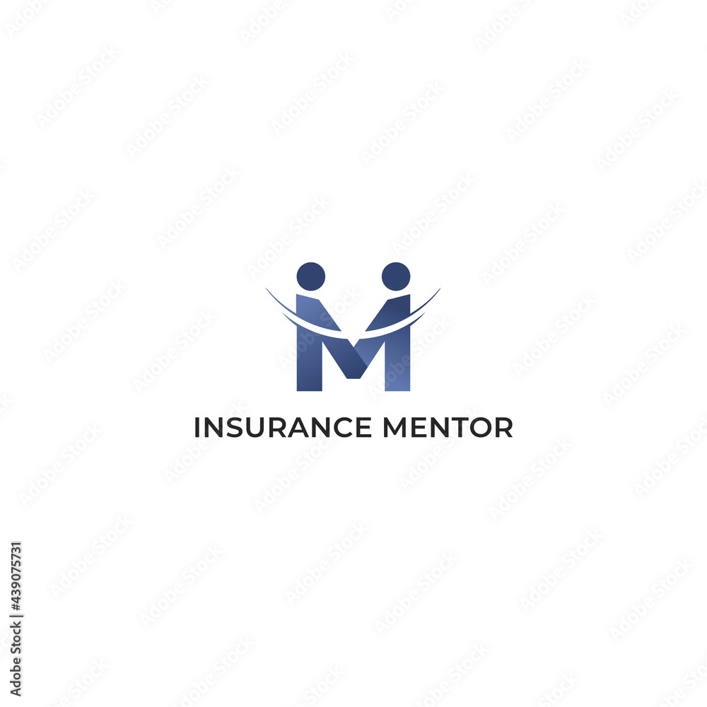 Logo Insurance Mentor Vector Illustration . Suitable for your company in the field Insurance . Logo Insurance Mentor Vector Illustration . Suitable for your company in the field Insurance .