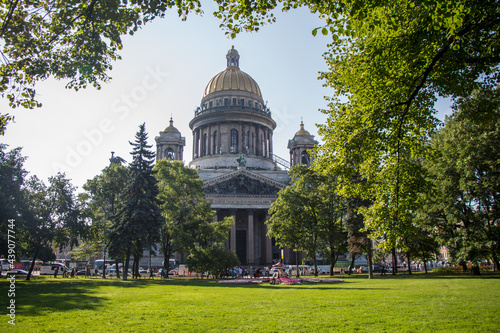 View of St. Isaac's Cathedral in Saint Petersburg