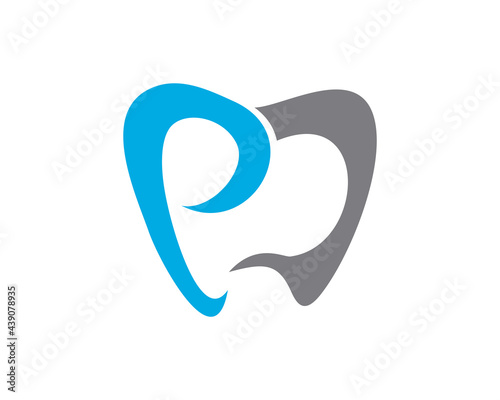 dental p e pd ed logo letter template