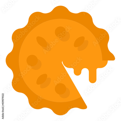 Pie flat icon