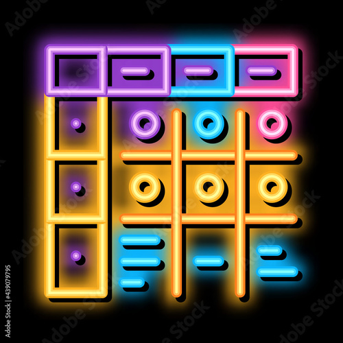 apgar score of newborn neon light sign vector. Glowing bright icon apgar score of newborn sign. transparent symbol illustration