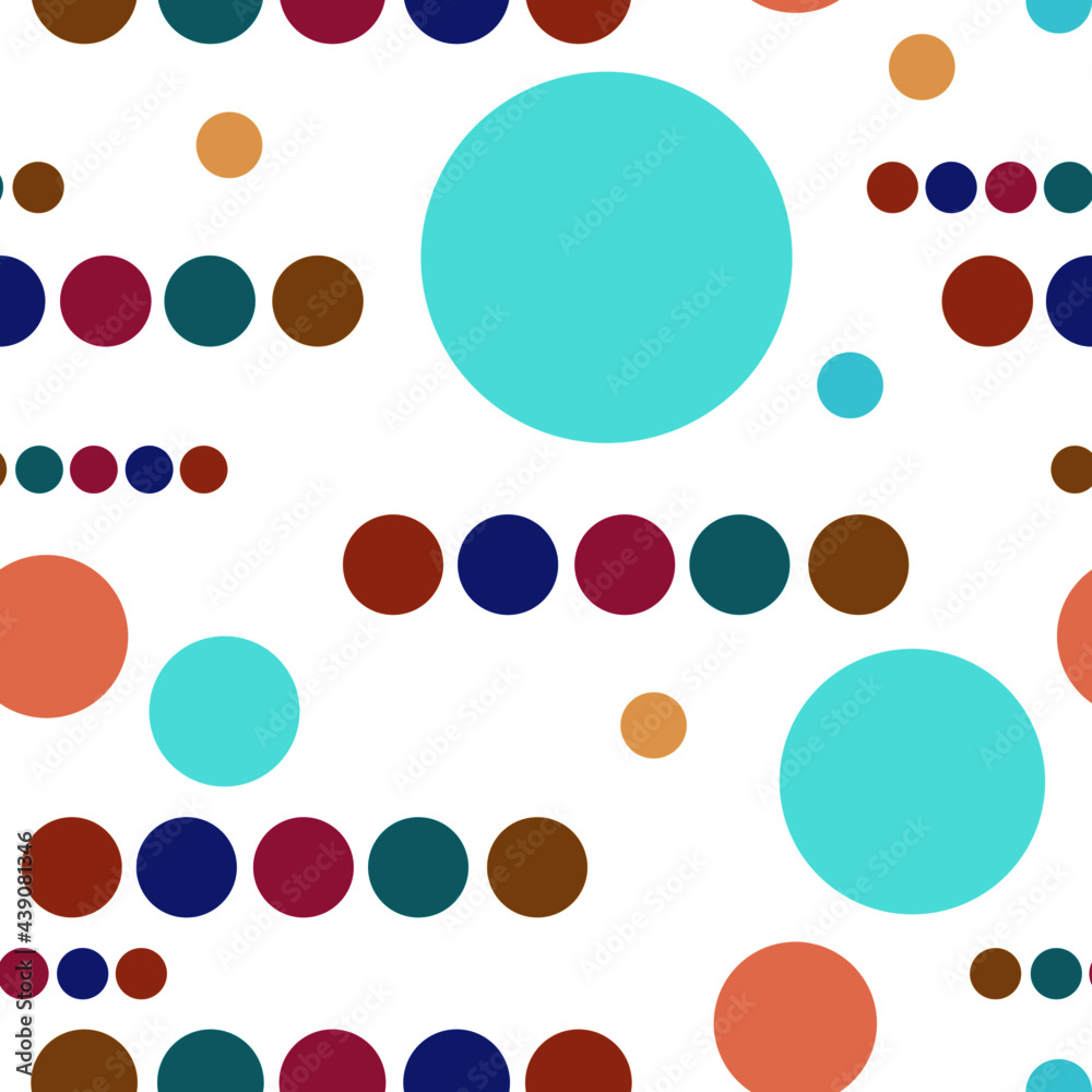 Seamless abstract pattern with circles, no background Seamless abstract pattern with circles, no background