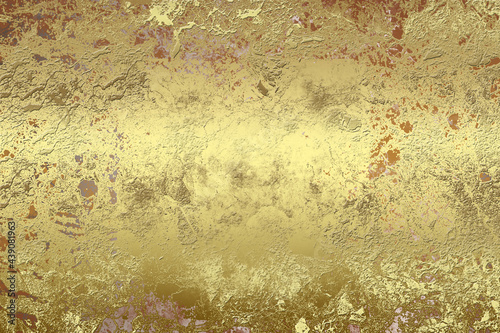 Golden Abstract decorative paper texture background for artwork - Illustration 